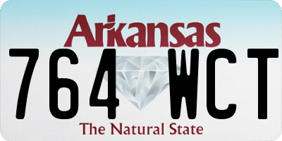 AR license plate 764WCT