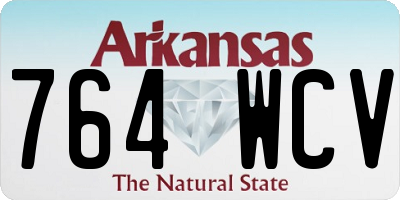 AR license plate 764WCV