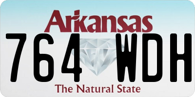 AR license plate 764WDH