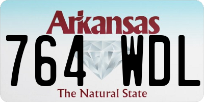 AR license plate 764WDL