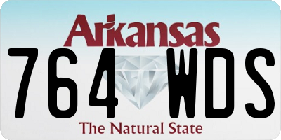 AR license plate 764WDS