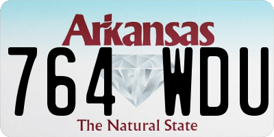 AR license plate 764WDU
