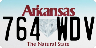 AR license plate 764WDV