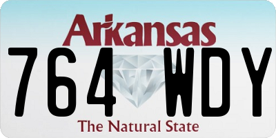 AR license plate 764WDY