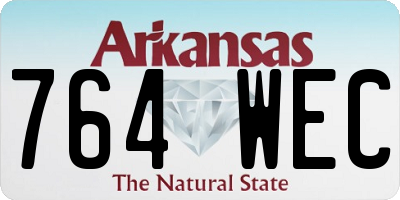 AR license plate 764WEC