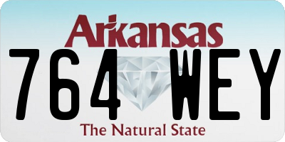 AR license plate 764WEY