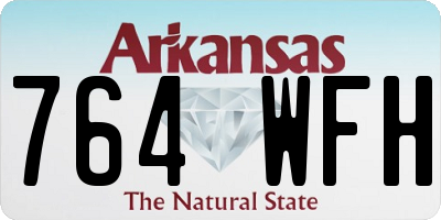 AR license plate 764WFH
