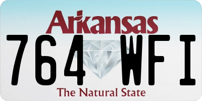 AR license plate 764WFI