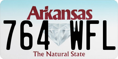 AR license plate 764WFL