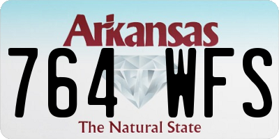 AR license plate 764WFS