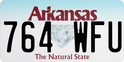 AR license plate 764WFU
