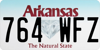 AR license plate 764WFZ