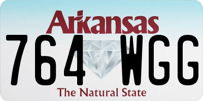 AR license plate 764WGG