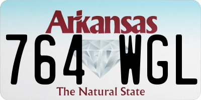 AR license plate 764WGL