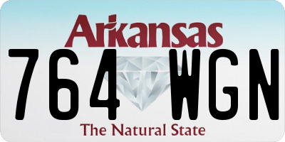 AR license plate 764WGN