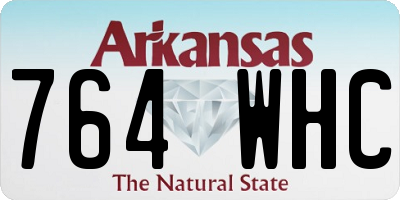 AR license plate 764WHC