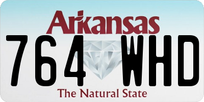 AR license plate 764WHD
