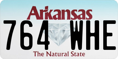 AR license plate 764WHE
