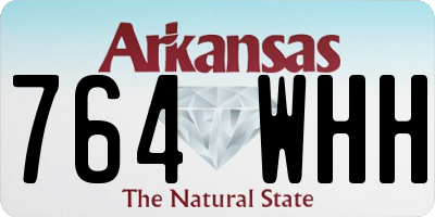 AR license plate 764WHH