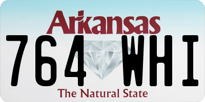 AR license plate 764WHI