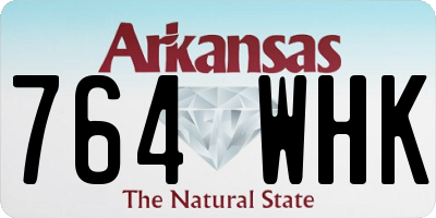 AR license plate 764WHK