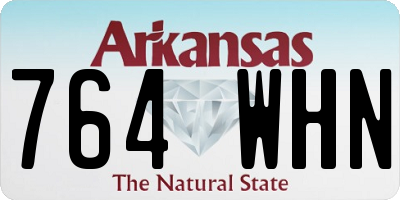 AR license plate 764WHN