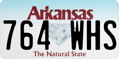 AR license plate 764WHS