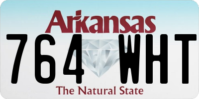 AR license plate 764WHT