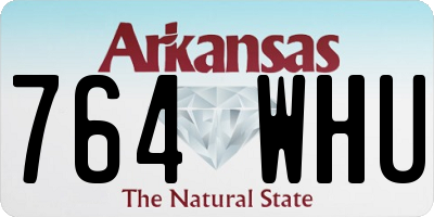AR license plate 764WHU