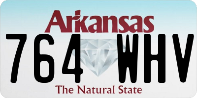 AR license plate 764WHV