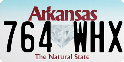 AR license plate 764WHX