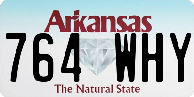 AR license plate 764WHY