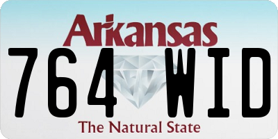 AR license plate 764WID
