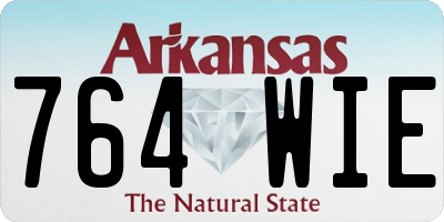 AR license plate 764WIE
