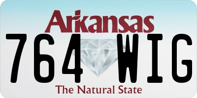AR license plate 764WIG