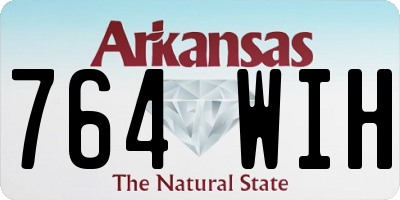 AR license plate 764WIH