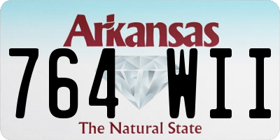 AR license plate 764WII