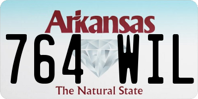 AR license plate 764WIL