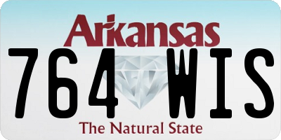 AR license plate 764WIS
