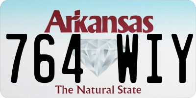 AR license plate 764WIY