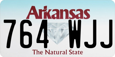 AR license plate 764WJJ