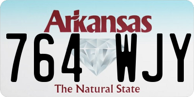 AR license plate 764WJY