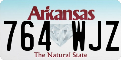 AR license plate 764WJZ