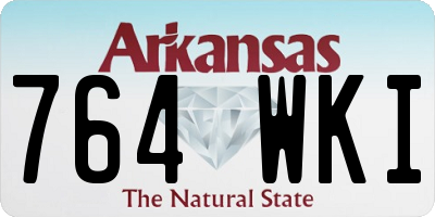 AR license plate 764WKI
