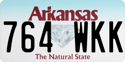 AR license plate 764WKK