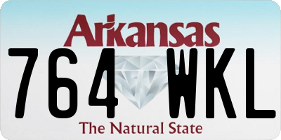 AR license plate 764WKL