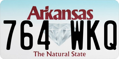 AR license plate 764WKQ