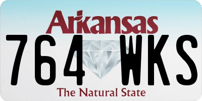 AR license plate 764WKS