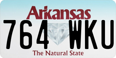 AR license plate 764WKU