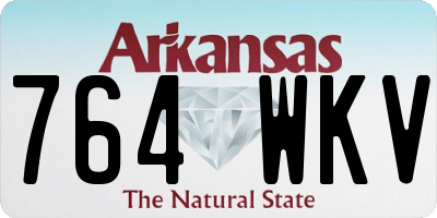AR license plate 764WKV